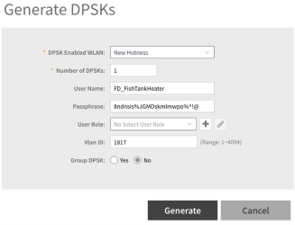 Dynamic Pre-Shared Key - DPSK
